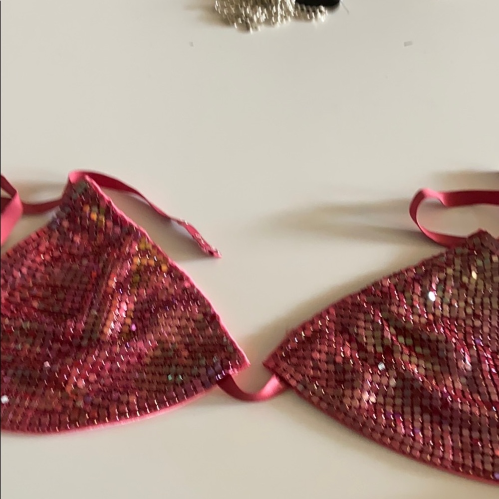 COPY - Red fantasy top beaded